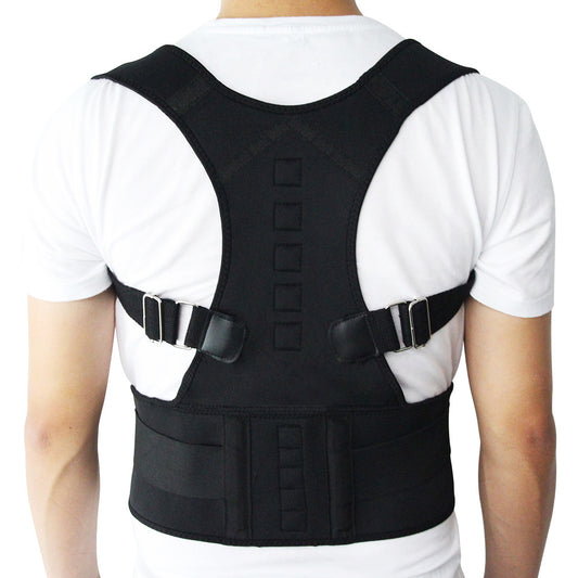 Adjustable Magnetic Posture Corrector Corset Back Men Body Shaper Brace Back Shoulder Belt Lumbar Support