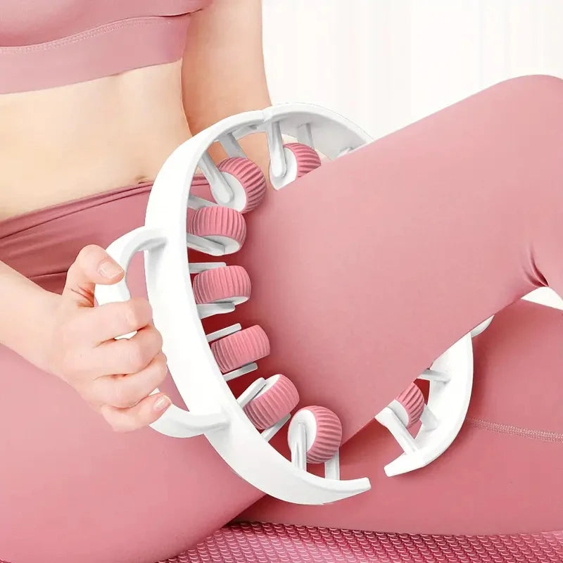 12 Wheel Muscle Roller Massager for Deep Tissue Relief