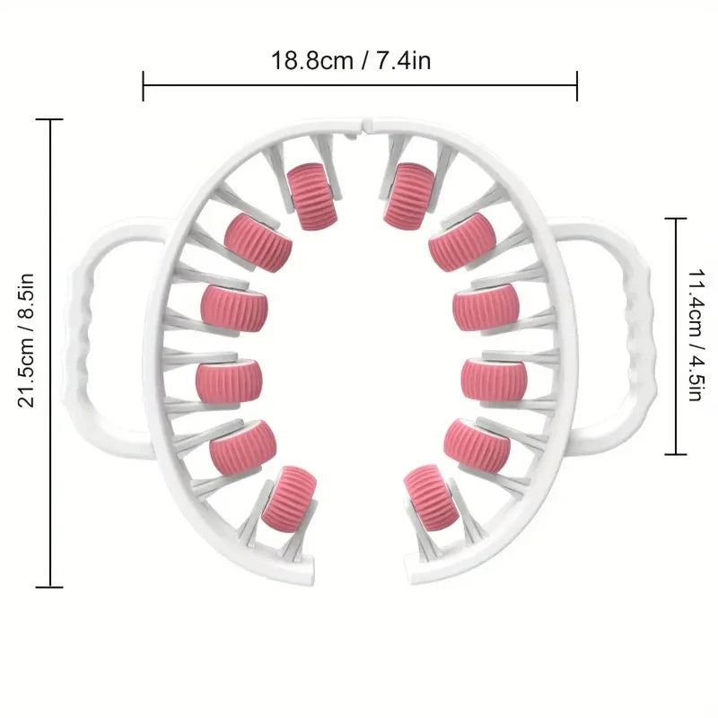 12 Wheel Muscle Roller Massager for Deep Tissue Relief