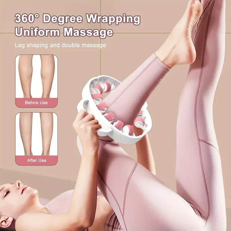 12 Wheel Muscle Roller Massager for Deep Tissue Relief